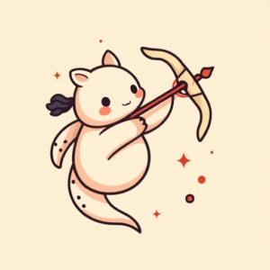 Kawaii Sagittarius Tattoo