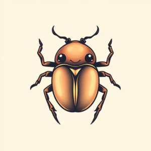 Kawaii Scarab Tattoo