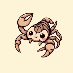 Kawaii Scorpio Tattoo