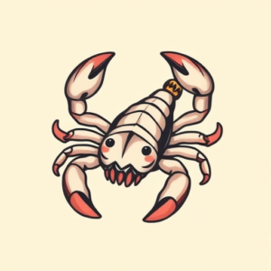 Kawaii Scorpion Tattoo