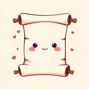 Kawaii Scroll Tattoo