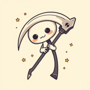 Kawaii Scythe Tattoo