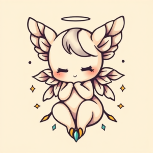Kawaii Seraphim Tattoo