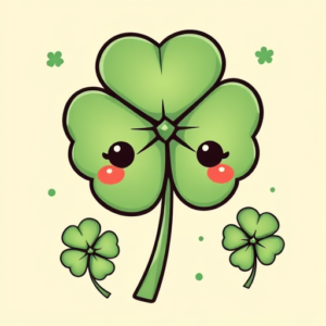 Kawaii Shamrock Tattoo