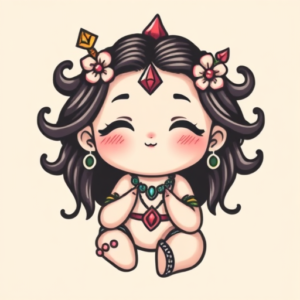 Kawaii Shiva Tattoo