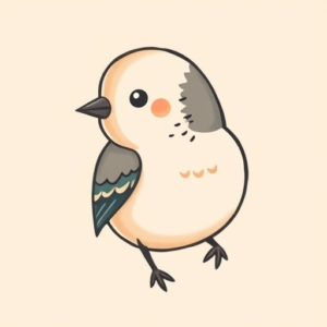 Kawaii Sparrow Tattoo