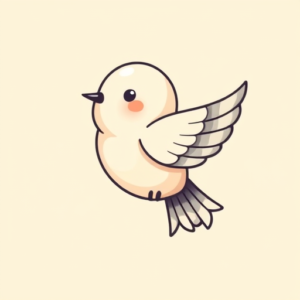 Kawaii Swallow Tattoo