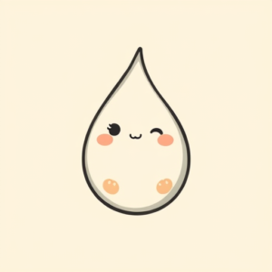 Kawaii Teardrop Tattoo