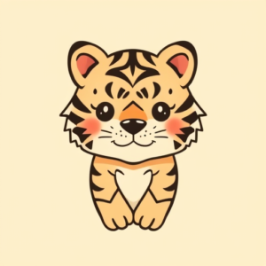 Kawaii Tiger Tattoo