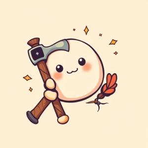 Kawaii Tomahawk Tattoo