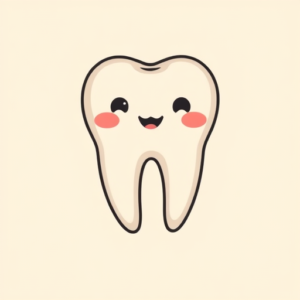 Kawaii Tooth Tattoo