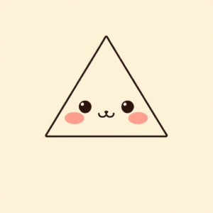 Kawaii Triangle Tattoo