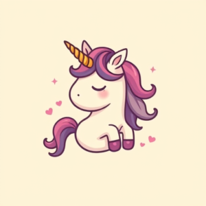 Kawaii Unicorn Tattoo