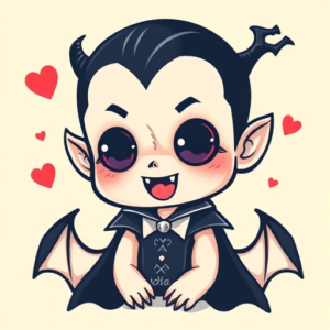 Kawaii Vampire Tattoo