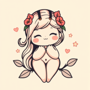 Kawaii Venus Tattoo