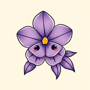 Kawaii Violet Tattoo