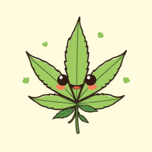 Kawaii Weed Tattoo
