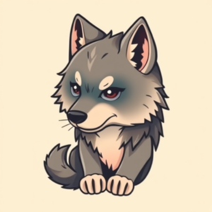 Kawaii Werewolf Tattoo