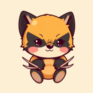 Kawaii Wolverine Tattoo