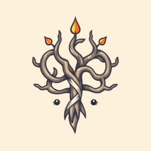 Kawaii Yggdrasil Tattoo