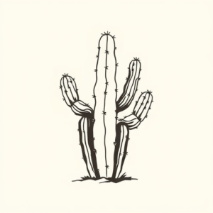 Korean Cactus Tattoo