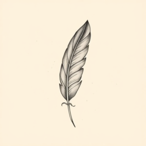 Korean Feather Tattoo
