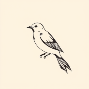 Korean Sparrow Tattoo