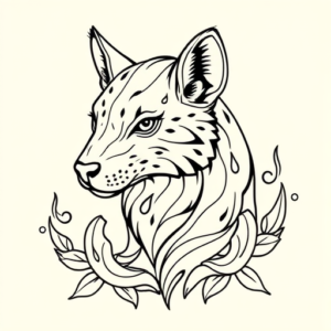 Linework Animal Tattoo