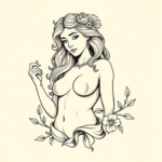 Linework Aphrodite Tattoo
