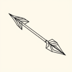 Linework Arrow Tattoo