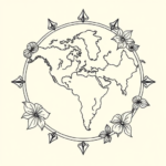 Linework Atlas Tattoo