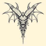 Linework Baphomet Tattoo