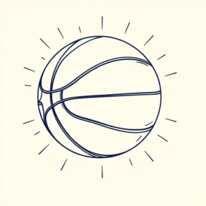 Linework Basketball Tattoo