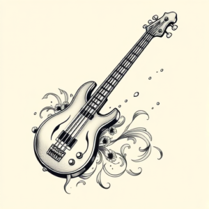 Linework Bass Tattoo