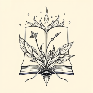 Linework Book Tattoo