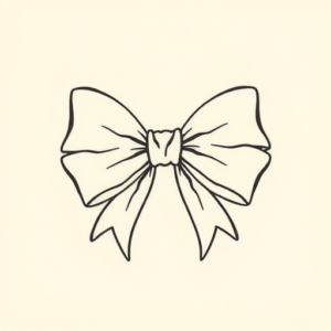 Linework Bow Tattoo