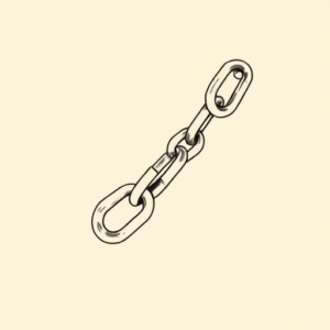 Linework Chain Tattoo