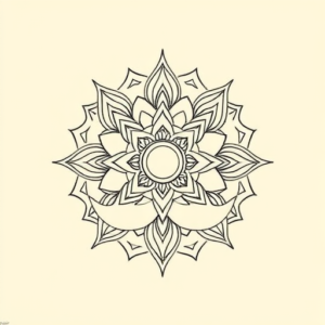 Linework Chakra Tattoo
