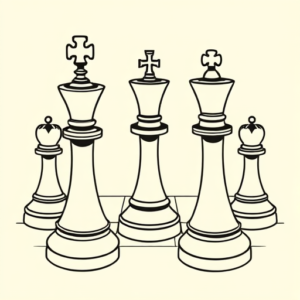Linework Chess Tattoo