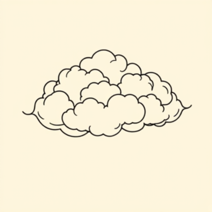 Linework Cloud Tattoo