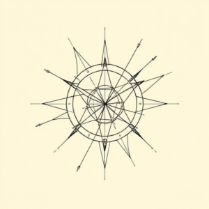 Linework Coordinates Tattoo