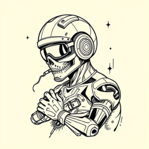 Linework Cyber Tattoo