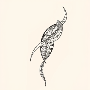 Linework Dna Tattoo