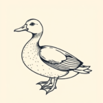 Linework Duck Tattoo