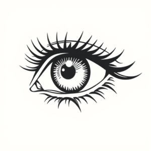 Linework Eye Tattoo