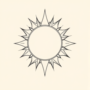Linework Halo Tattoo