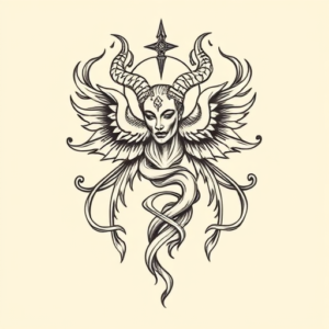 Linework Hecate Tattoo