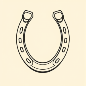 Linework Horseshoe Tattoo