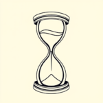 Linework Hourglass Tattoo