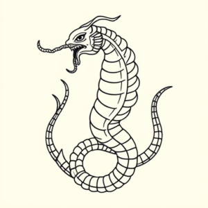 Linework Hydra Tattoo